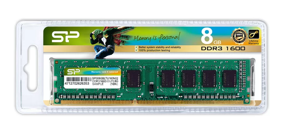 SP008GBLTU160N02 Μνήμη Ram Ddr3 8GB 1600MHz 4 SP008GBLTU160N02 Μνήμη Ram Ddr3 8GB 1600MHz - Image 2