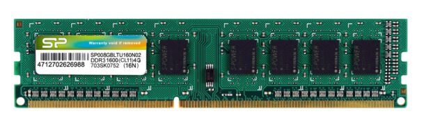 SP008GBLTU160N02 Μνήμη Ram Ddr3 8GB 1600MHz