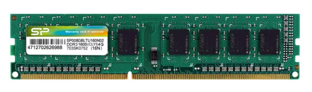 SP008GBLTU160N02 Μνήμη Ram Ddr3 8GB 1600MHz