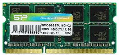SP008GBSTU160N02 Μνήμη Ram Ddr3 Sodimm 8GB 1600MHz