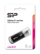 SILICON POWER USB Flash Drive Ultima II-I, 8GB, USB 2.0, μαύρο 2