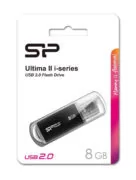 SILICON POWER USB Flash Drive Ultima II-I, 8GB, USB 2.0, μαύρο 2