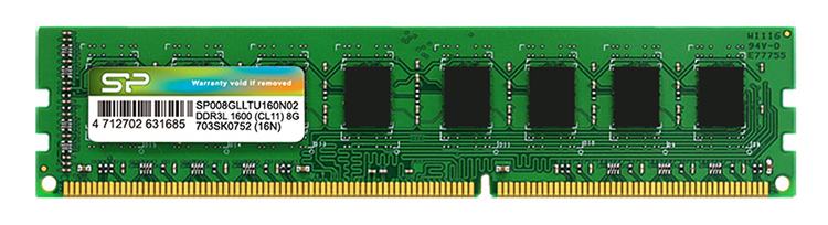 SILICON POWER μνήμη DDR3L UDIMM SP008GLLTU160N02, 8GB, 1600MHz, CL11 3 SILICON POWER μνήμη DDR3L UDIMM SP008GLLTU160N02, 8GB, 1600MHz, CL11