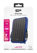 SILICON POWER εξωτερικός HDD Armor A66, 1TB, USB 3.2, μπλε 4