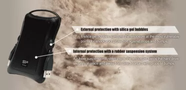 SILICON POWER εξωτερικός HDD Armor A30, 1TB, USB 3.2, μαύρος 2