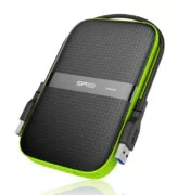 SILICON POWER εξωτερικός HDD Armor A60, 1TB, USB 3.2, πράσινος 1 SILICON POWER εξωτερικός HDD Armor A60, 1TB, USB 3.2, πράσινος