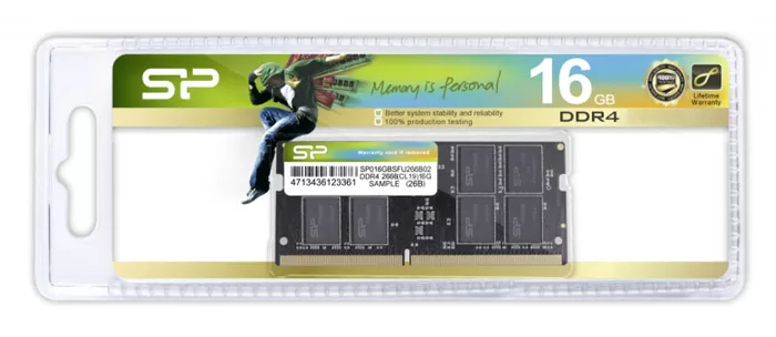 SILICON POWER μνήμη DDR4 SODIMM SP016GBSFU320X02, 16GB, 3200MHz, CL22 4 SILICON POWER μνήμη DDR4 SODIMM SP016GBSFU320X02, 16GB, 3200MHz, CL22 - Image 2