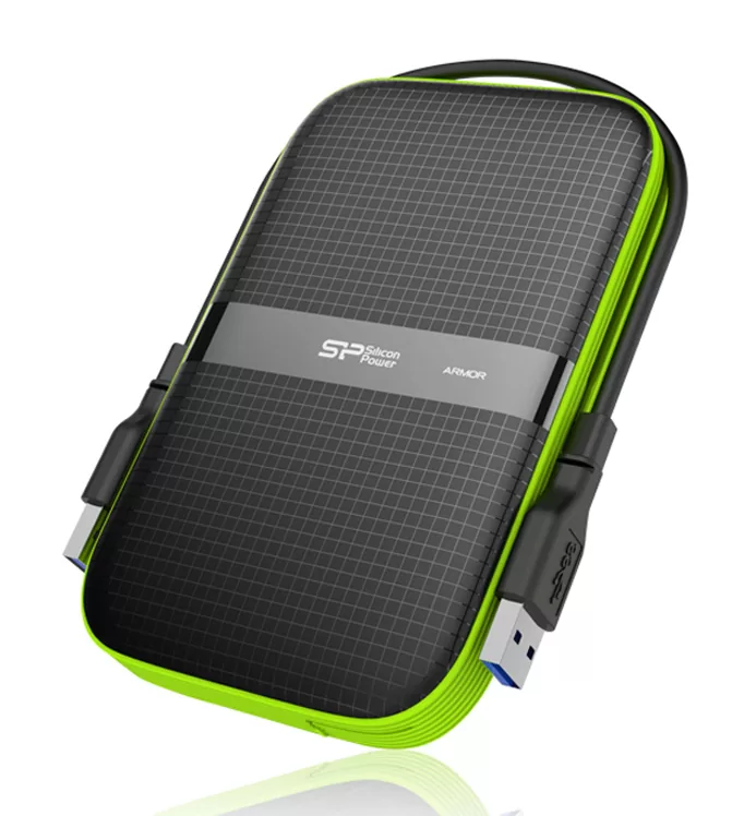 SILICON POWER εξωτερικός HDD Armor A60, 2TB, USB 3.2, πράσινος 3 SILICON POWER εξωτερικός HDD Armor A60, 2TB, USB 3.2, πράσινος