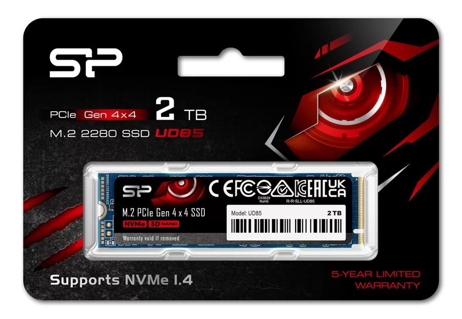 SILICON POWER SSD PCIe Gen4x4 M.2 2280 UD85, 2TB, 3.600-2.800MB/s 5 SILICON POWER SSD PCIe Gen4x4 M.2 2280 UD85, 2TB, 3.600-2.800MB/s - Image 3