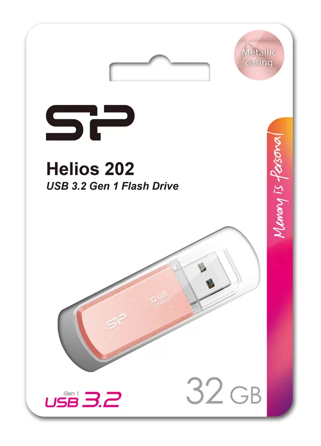 SILICON POWER USB Flash Drive Helios 202, 32GB, USB 3.2, ροζ χρυσό 5 SILICON POWER USB Flash Drive Helios 202, 32GB, USB 3.2, ροζ χρυσό - Image 3