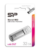 SILICON POWER USB Flash Drive Marvel M02, 32GB, USB 3.2, γκρι 5 SILICON POWER USB Flash Drive Marvel M02, 32GB, USB 3.2, γκρι 2