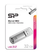 SILICON POWER USB Flash Drive Marvel M02, 32GB, USB 3.2, γκρι 2