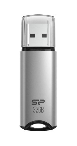 SILICON POWER USB Flash Drive Marvel M02, 32GB, USB 3.2, γκρι 3 SILICON POWER USB Flash Drive Marvel M02, 32GB, USB 3.2, γκρι
