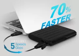SILICON POWER εξωτερικός HDD Armor A66, 4TB, USB 3.2, μαύρος 2
