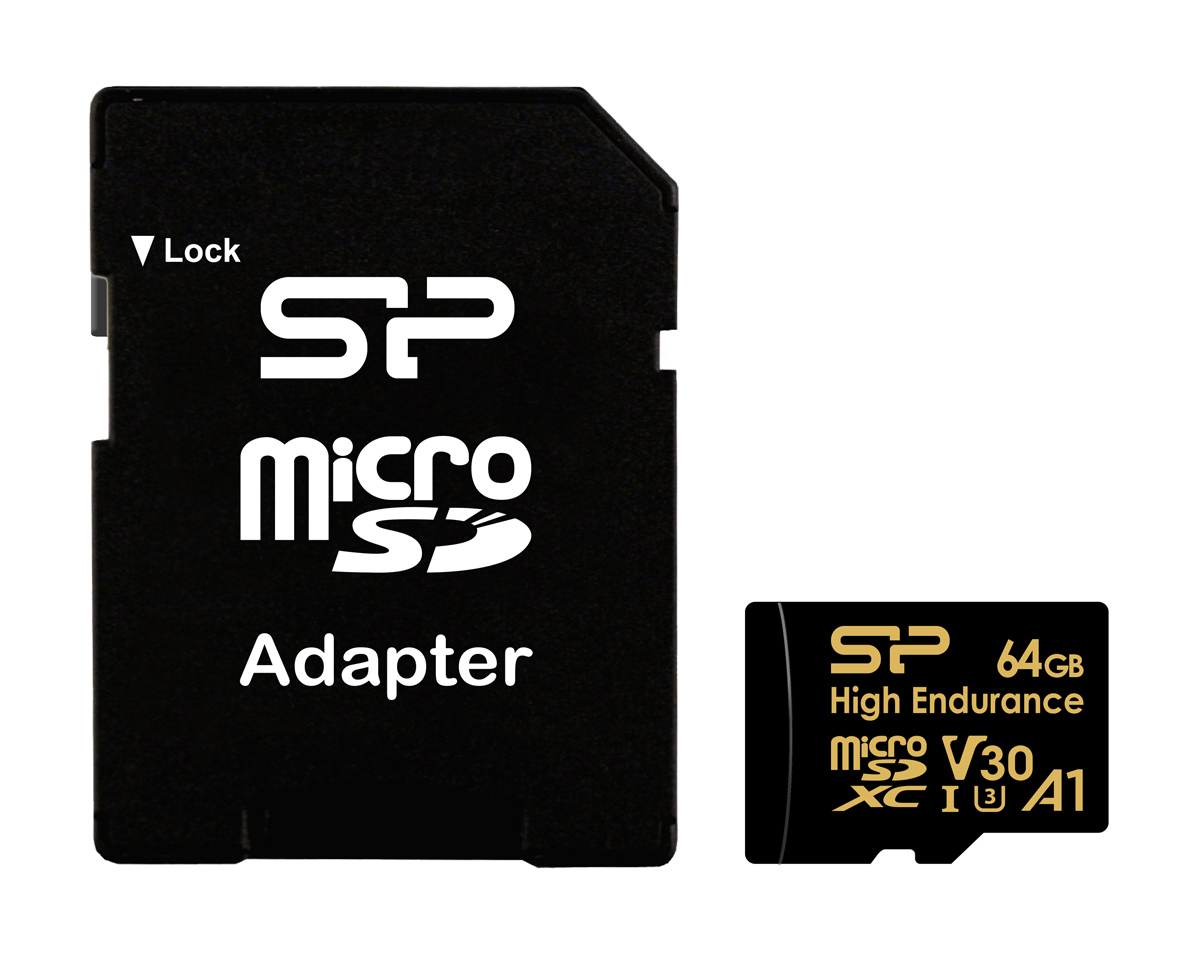 SILICON POWER κάρτα μνήμης microSDHC High Endurance, 64GB, Class 10 UHS-I U3 A1 V30 3 SILICON POWER κάρτα μνήμης microSDHC High Endurance, 64GB, Class 10 UHS-I U3 A1 V30
