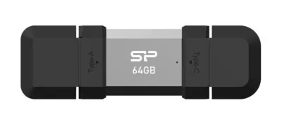 SILICON POWER USB Flash Drive C51, USB/USB-C, 64GB, 120MBps, ασημί 4