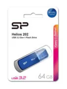 SILICON POWER USB Flash Drive Helios 202, 64GB, USB 3.2, μπλε 3