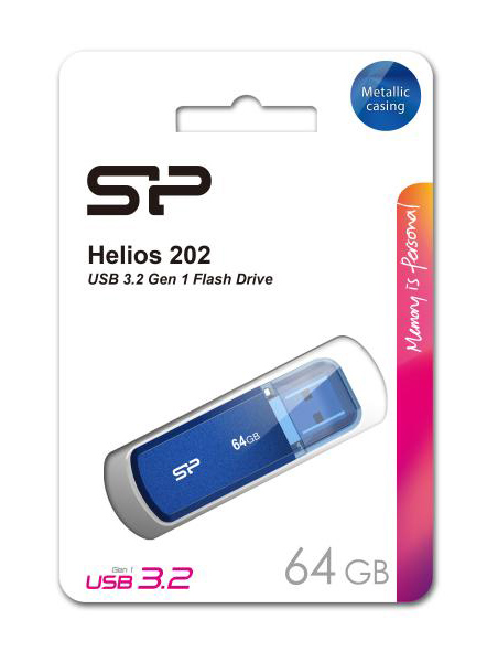 SILICON POWER USB Flash Drive Helios 202, 64GB, USB 3.2, μπλε 5 SILICON POWER USB Flash Drive Helios 202, 64GB, USB 3.2, μπλε - Image 3