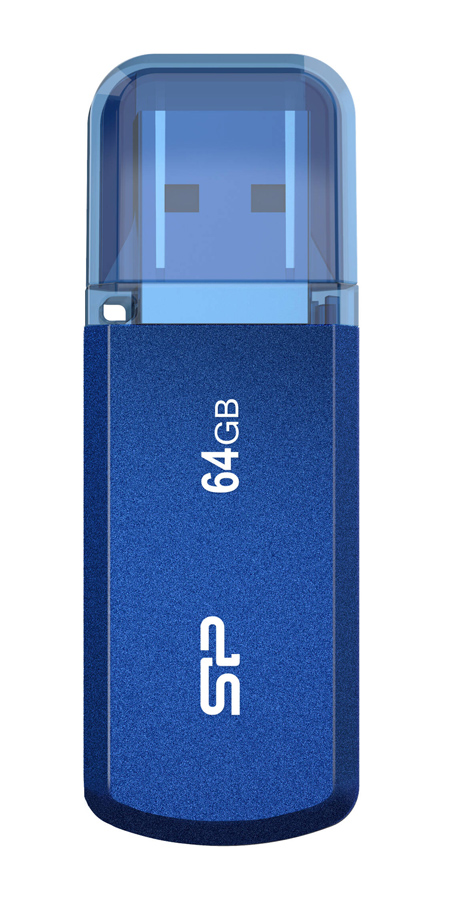 SILICON POWER USB Flash Drive Helios 202, 64GB, USB 3.2, μπλε 3 SILICON POWER USB Flash Drive Helios 202, 64GB, USB 3.2, μπλε