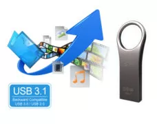 SILICON POWER USB Flash Drive Jewel 80, 64GB, USB 3.2, ασημί 4