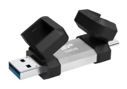 SILICON POWER USB Flash Drive C51, USB/USB-C, 128GB, 120MBps, ασημί 2 SILICON POWER USB Flash Drive C51, USB/USB-C, 128GB, 120MBps, ασημί 1