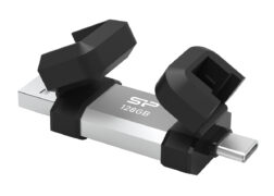 SILICON POWER USB Flash Drive C51, USB/USB-C, 128GB, 120MBps, ασημί 5