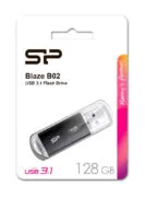 SILICON POWER USB Flash Drive Blaze B02, 128GB, USB 3.2, μαύρο 3