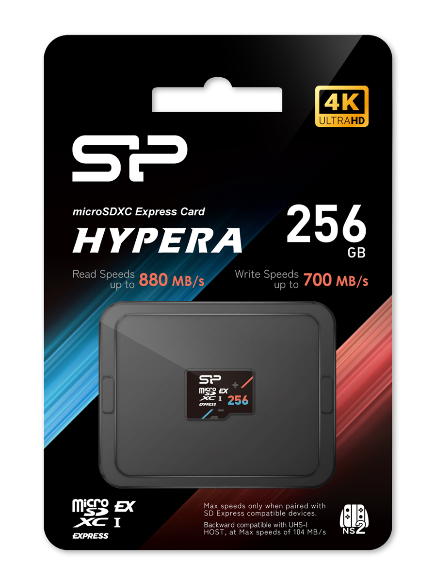 SILICON POWER κάρτα μνήμης microSDXC Express Hypera, 256GB, PCIe Gen 3x1, C10 UHS-I U3 A1 V30 7 SILICON POWER κάρτα μνήμης microSDXC Express Hypera, 256GB, PCIe Gen 3x1, C10 UHS-I U3 A1 V30 - Image 5