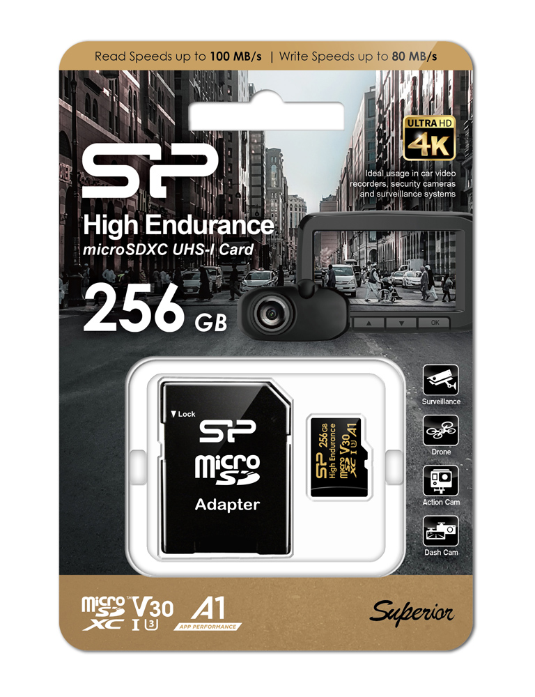 SILICON POWER κάρτα μνήμης microSDHC High Endurance, 256GB, Class 10 UHS-I U3 A1 V30 8 SILICON POWER κάρτα μνήμης microSDHC High Endurance, 256GB, Class 10 UHS-I U3 A1 V30 - Image 6