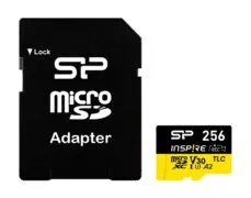 SILICON POWER κάρτα μνήμης microSDXC Inspire, 256GB, UHS-I U3 A1 V30 1