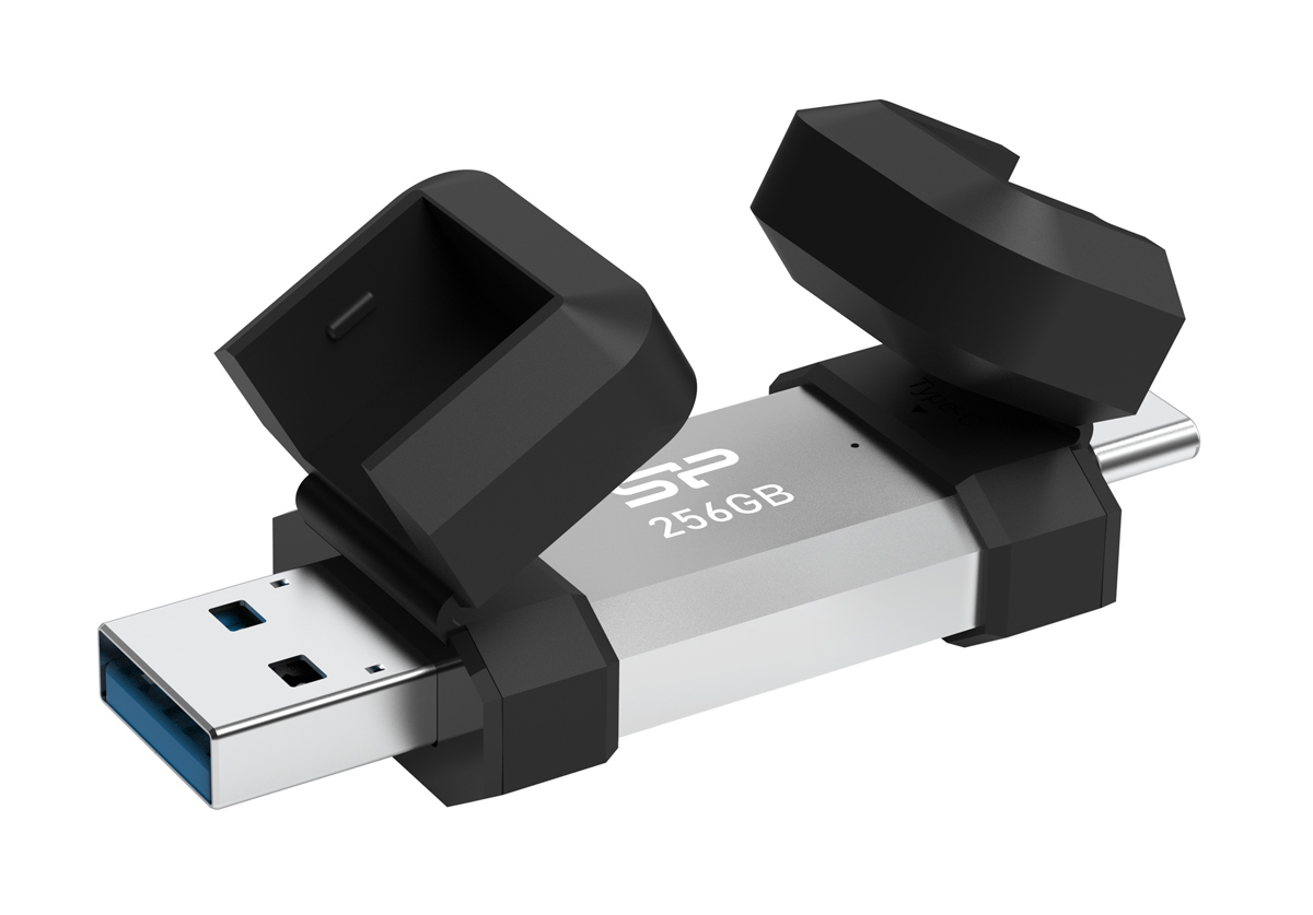 SILICON POWER USB Flash Drive C51, USB/USB-C, 256GB, 200MBps, ασημί 3 SILICON POWER USB Flash Drive C51, USB/USB-C, 256GB, 200MBps, ασημί