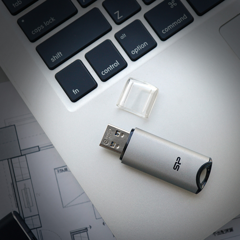 SILICON POWER USB Flash Drive Marvel M02, 256GB, USB 3.2, γκρι 4 SILICON POWER USB Flash Drive Marvel M02, 256GB, USB 3.2, γκρι - Image 2