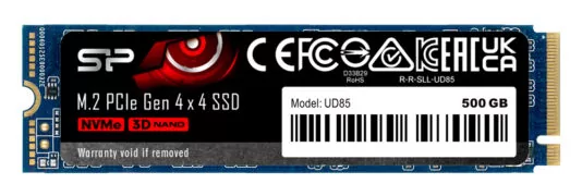SILICON POWER SSD PCIe Gen4x4 M.2 2280 UD85, 500GB, 3.600-2.400MB/s 1 SILICON POWER SSD PCIe Gen4x4 M.2 2280 UD85, 500GB, 3.600-2.400MB/s