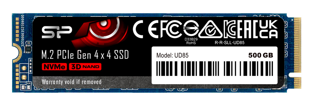 SILICON POWER SSD PCIe Gen4x4 M.2 2280 UD85, 500GB, 3.600-2.400MB/s 3 SILICON POWER SSD PCIe Gen4x4 M.2 2280 UD85, 500GB, 3.600-2.400MB/s