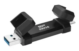 SILICON POWER εξωτερικός SSD Marvel Xtreme DS72, USB-C/USB 3.2, 500GB, μαύρο 1