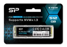 SILICON POWER SSD PCIe Gen3x4 P34A60 M.2 2280, 512GB, 2.200-1.600MB/s 9 SILICON POWER SSD PCIe Gen3x4 P34A60 M.2 2280, 512GB, 2.200-1.600MB/s 4