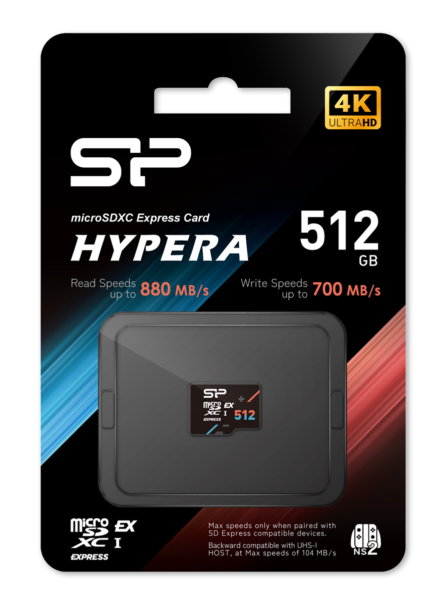 SILICON POWER κάρτα μνήμης microSDXC Express Hypera, 512GB, PCIe Gen 3x1, C10 UHS-I U3 A1 V30 6 SILICON POWER κάρτα μνήμης microSDXC Express Hypera, 512GB, PCIe Gen 3x1, C10 UHS-I U3 A1 V30 - Image 5
