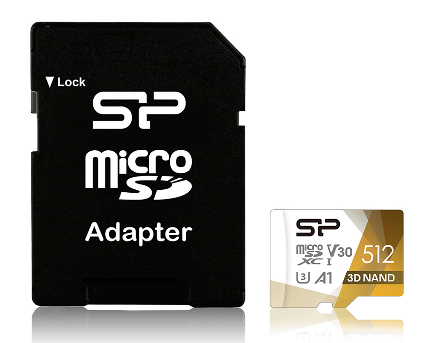 SILICON POWER κάρτα μνήμης microSDXC Superior Pro, 512GB, Class 10 UHS-I U3 A1 V30 3 SILICON POWER κάρτα μνήμης microSDXC Superior Pro, 512GB, Class 10 UHS-I U3 A1 V30