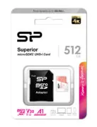 SILICON POWER κάρτα μνήμης microSDXC Superior, 512GB, C10 UHS-I U3 A1 V30 3
