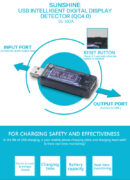 SUNSHINE USB tester φόρτισης SS-302A, V/A/Time/mAh 3