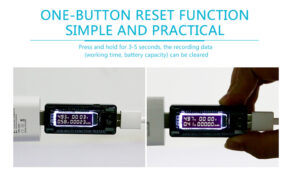 SUNSHINE USB tester φόρτισης SS-302A, V/A/Time/mAh 5