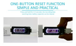 SUNSHINE USB tester φόρτισης SS-302A, V/A/Time/mAh 5