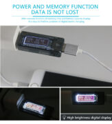 SUNSHINE USB tester φόρτισης SS-302A, V/A/Time/mAh 6
