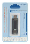 SUNSHINE USB tester φόρτισης SS-302A, V/A/Time/mAh 8