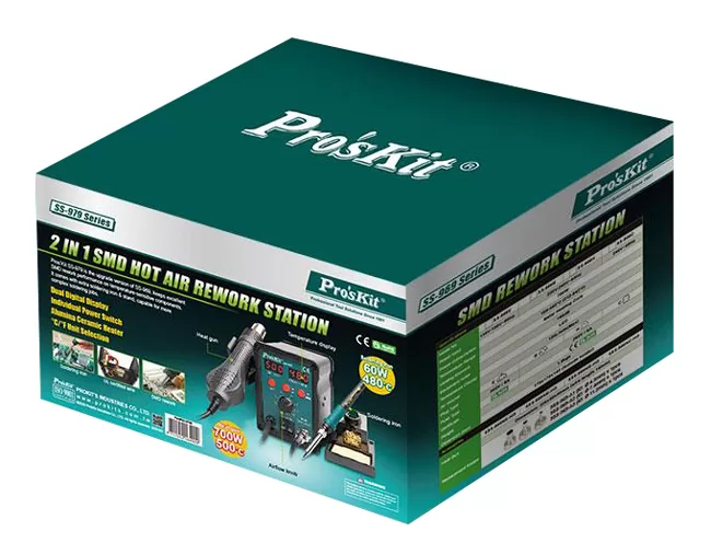 PROSKIT σταθμός συγκόλλησης SS-979B, κολλητήρι/air gun, 760W, 200-480 °C 12 PROSKIT σταθμός συγκόλλησης SS-979B, κολλητήρι/air gun, 760W, 200-480 °C - Image 10