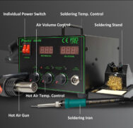 PROSKIT σταθμός συγκόλλησης SS-989B, κολλητήρι/air gun, 700W, 200-480 °C 3