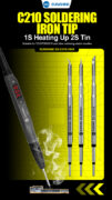 SUNSHINE soldering iron tip SS-C210 τύπου I, για T210, 80mm 2
