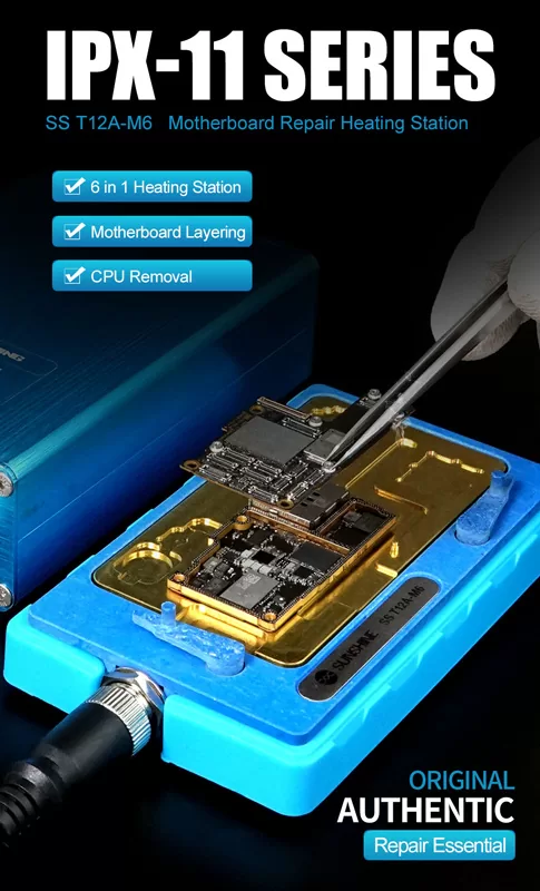SUNSHINE βάση motherboard SS-T12A-M6, iPhone X/11 series, θερμαινόμενη 4 SUNSHINE βάση motherboard SS-T12A-M6, iPhone X/11 series, θερμαινόμενη - Image 2
