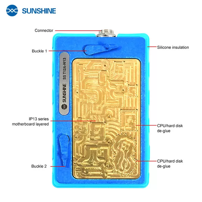 SUNSHINE βάση motherboard SS-T12A-N13 για iPhone 13 series, θερμαινόμενη 6 SUNSHINE βάση motherboard SS-T12A-N13 για iPhone 13 series, θερμαινόμενη - Image 4