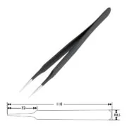 SPROTEK ESD αντιστατική τσιμπίδα ST-T510, 110mm, ίσια, λεπτή 1